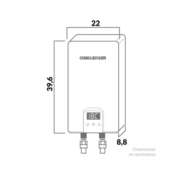 Calentador Eléctrico de Paso - Bifásico 220V 5-8 Litros